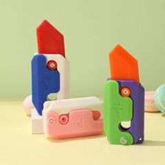 3D重力萝卜刀抖音同款卡通小刀解压玩具蝴蝶刀大号萝卜刀